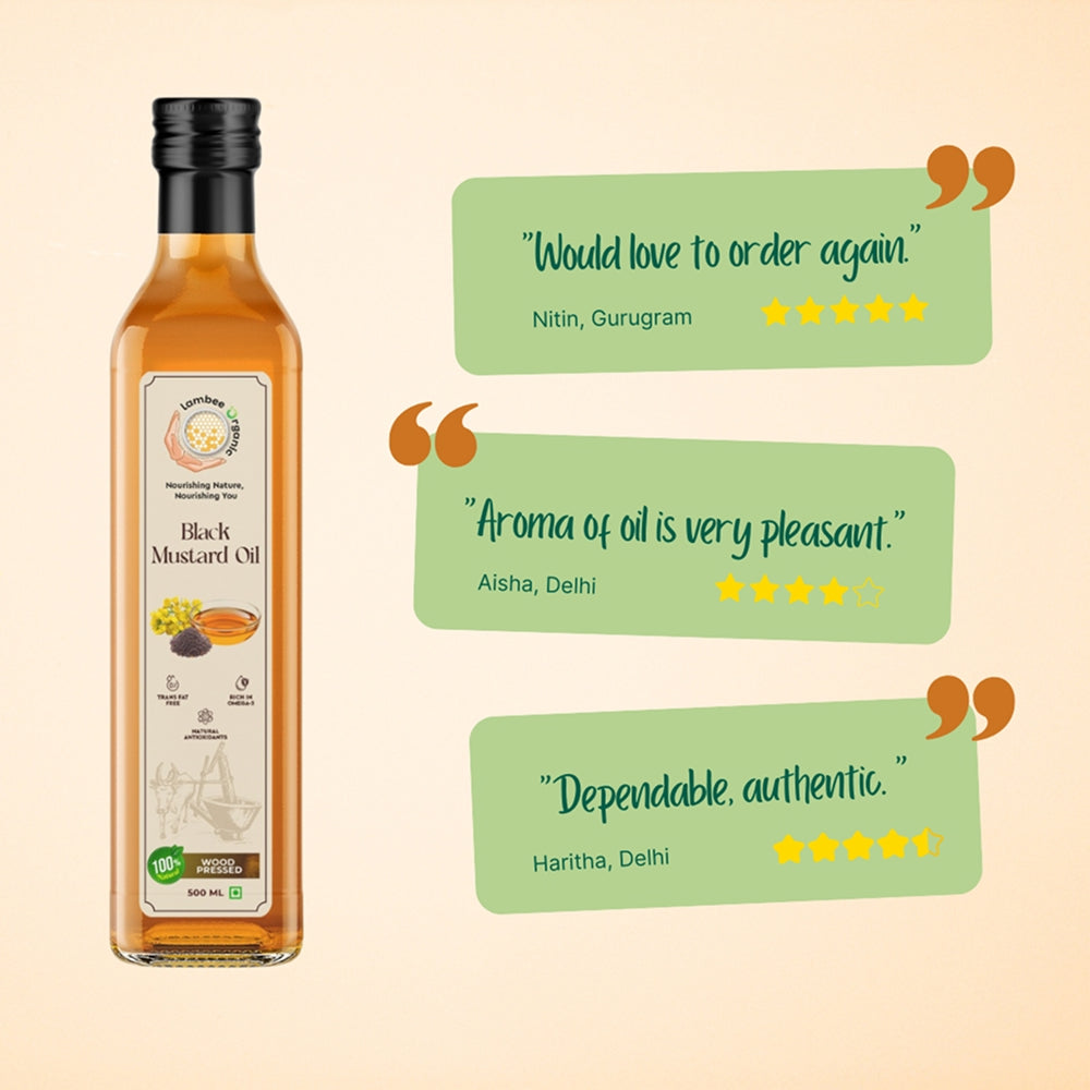 Black Mustard Oil, Wood-Pressed