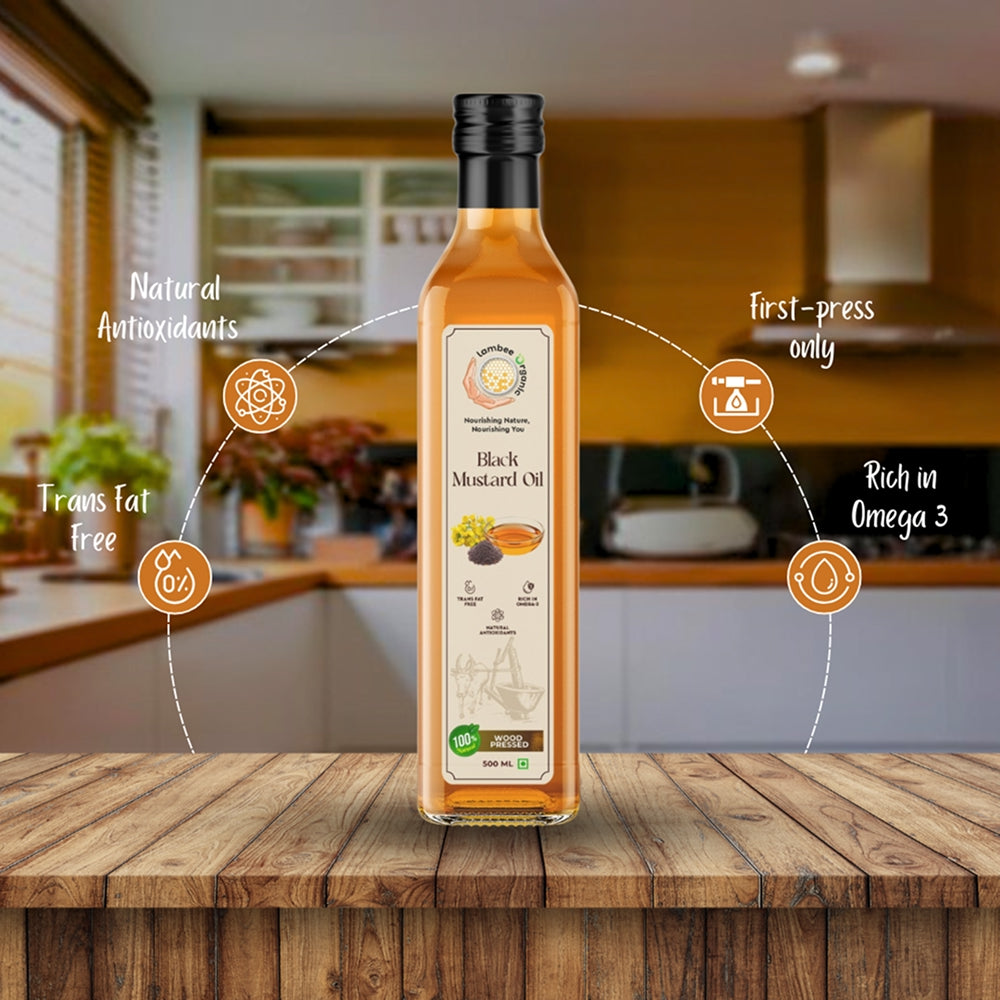 Black Mustard Oil, Wood-Pressed