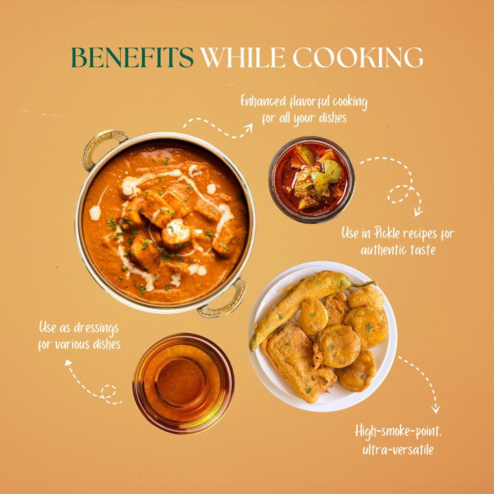 Black Mustard Oil, Wood-Pressed