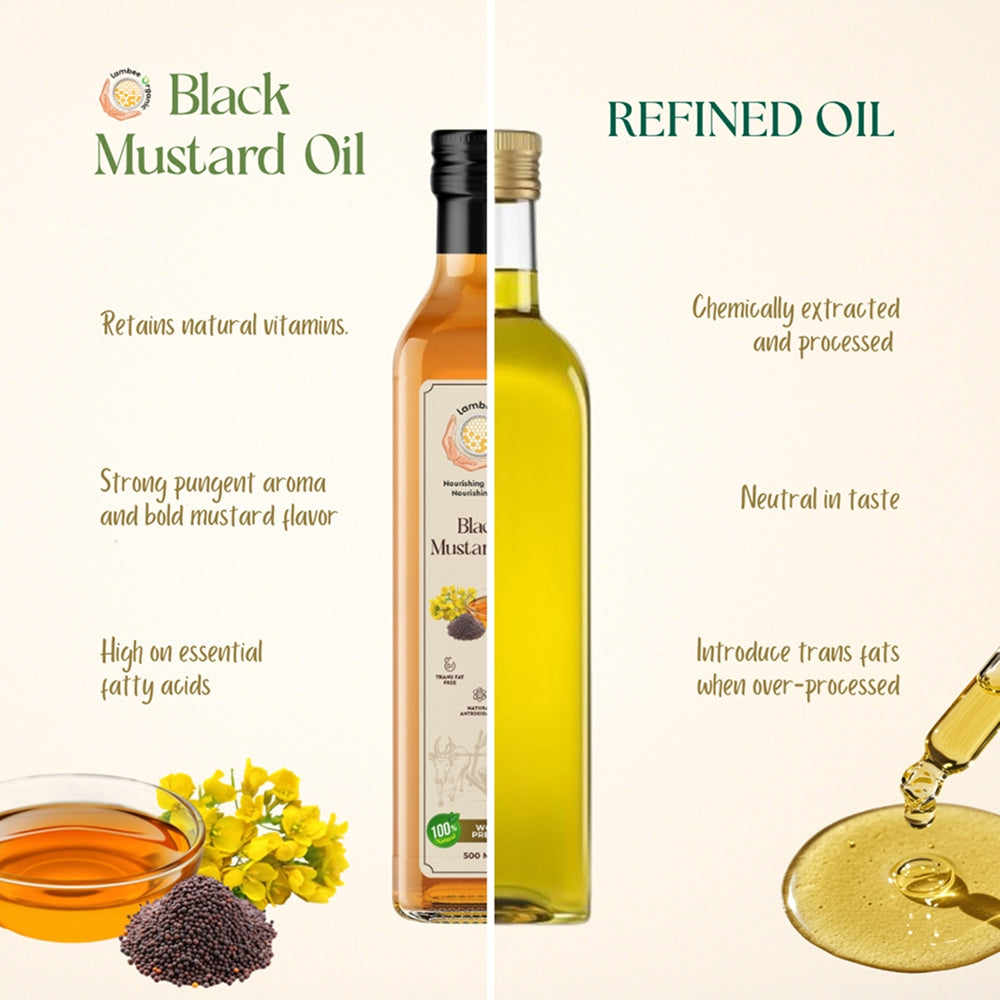 Black Mustard Oil, Wood-Pressed