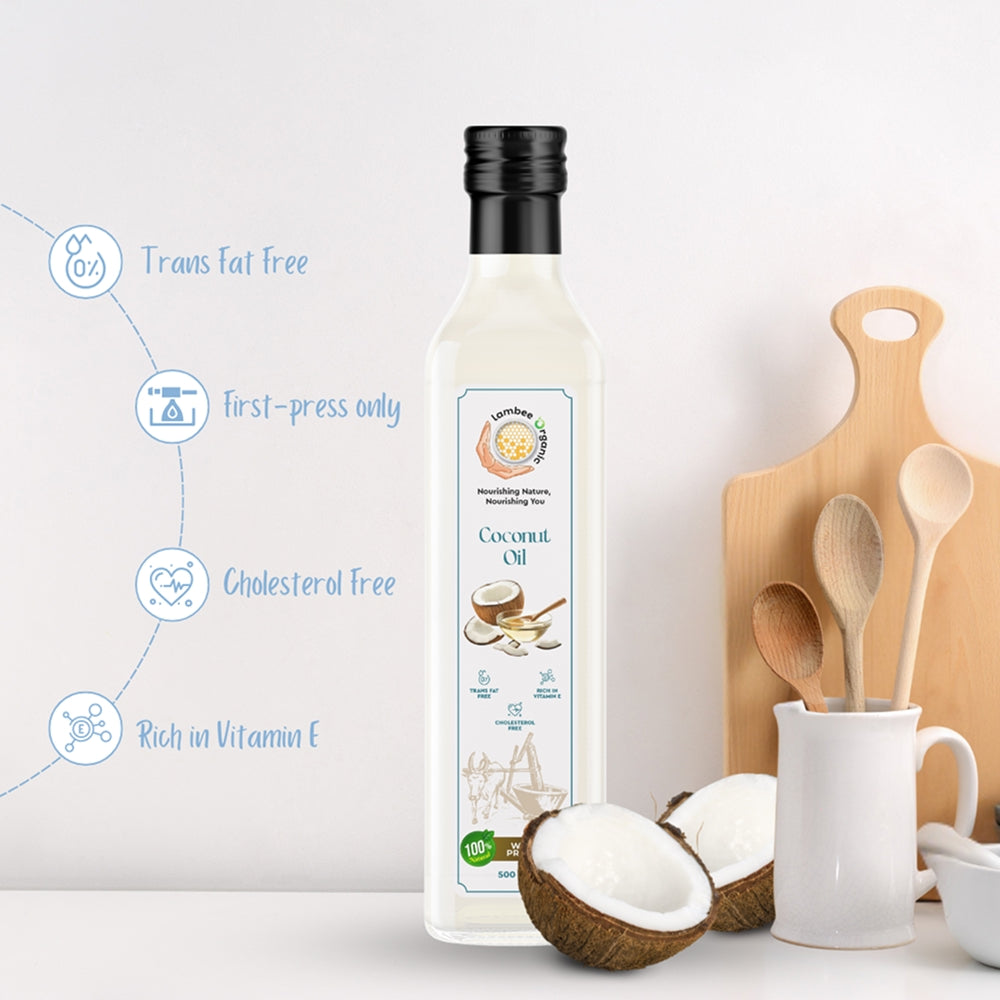 Coconut Oil, Wood-Pressed