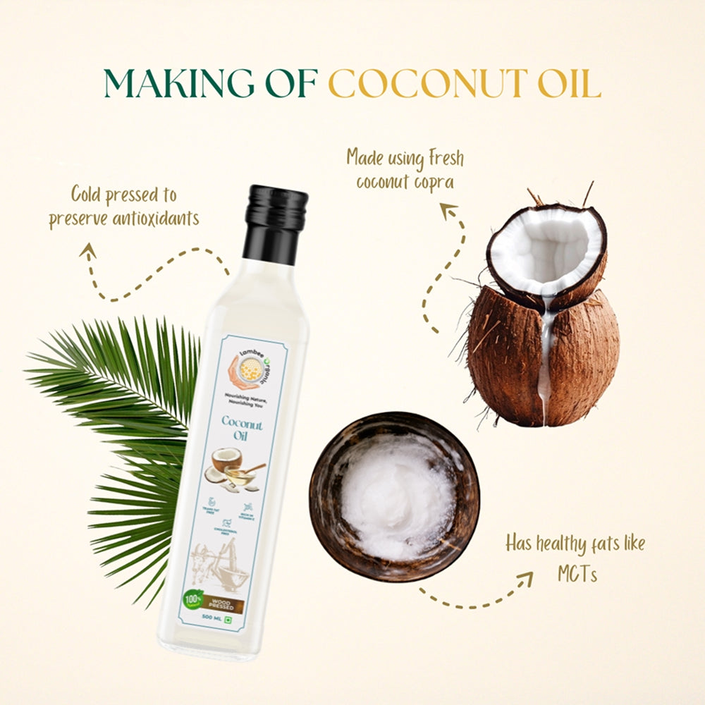 Coconut Oil, Wood-Pressed