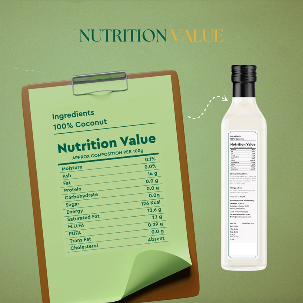 Coconut Oil, Wood-Pressed