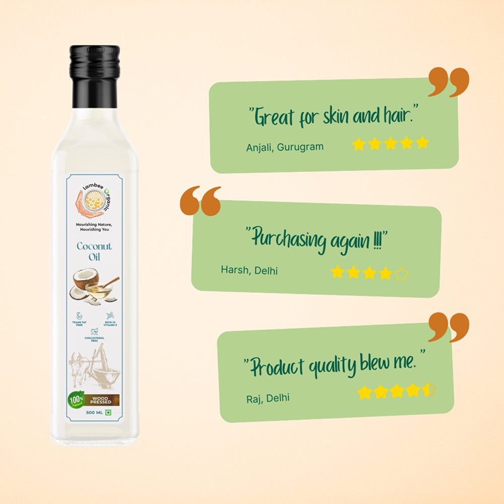 Coconut Oil, Wood-Pressed