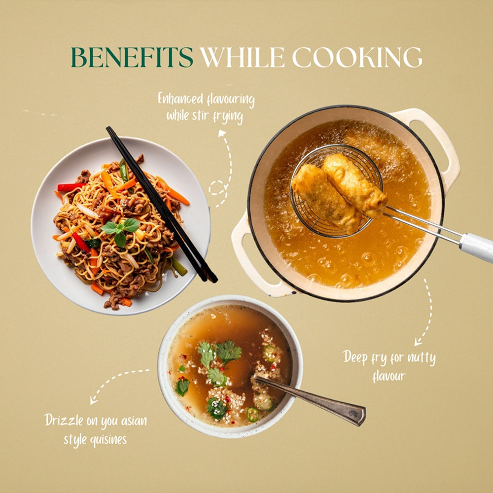 White Sesame Oil, Wood-Pressed