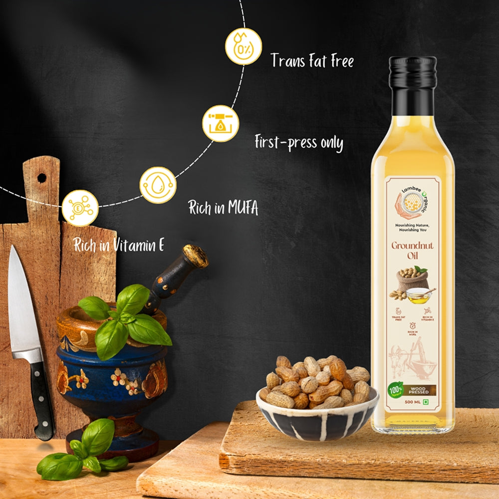 Groundnut Oil, Wood-Pressed