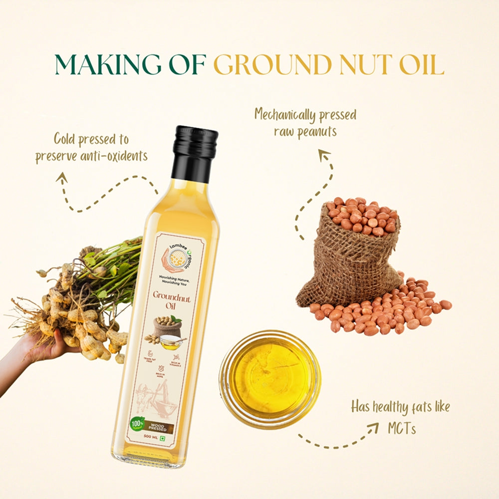 Groundnut Oil, Wood-Pressed