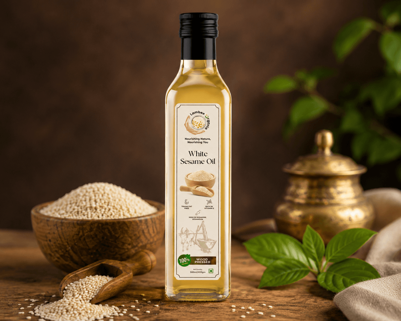 Pure White Sesame Oil