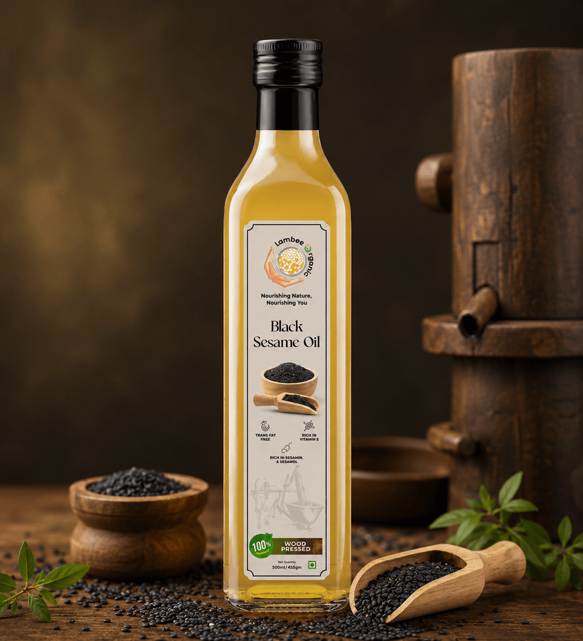 Pure Black Sesame Oil