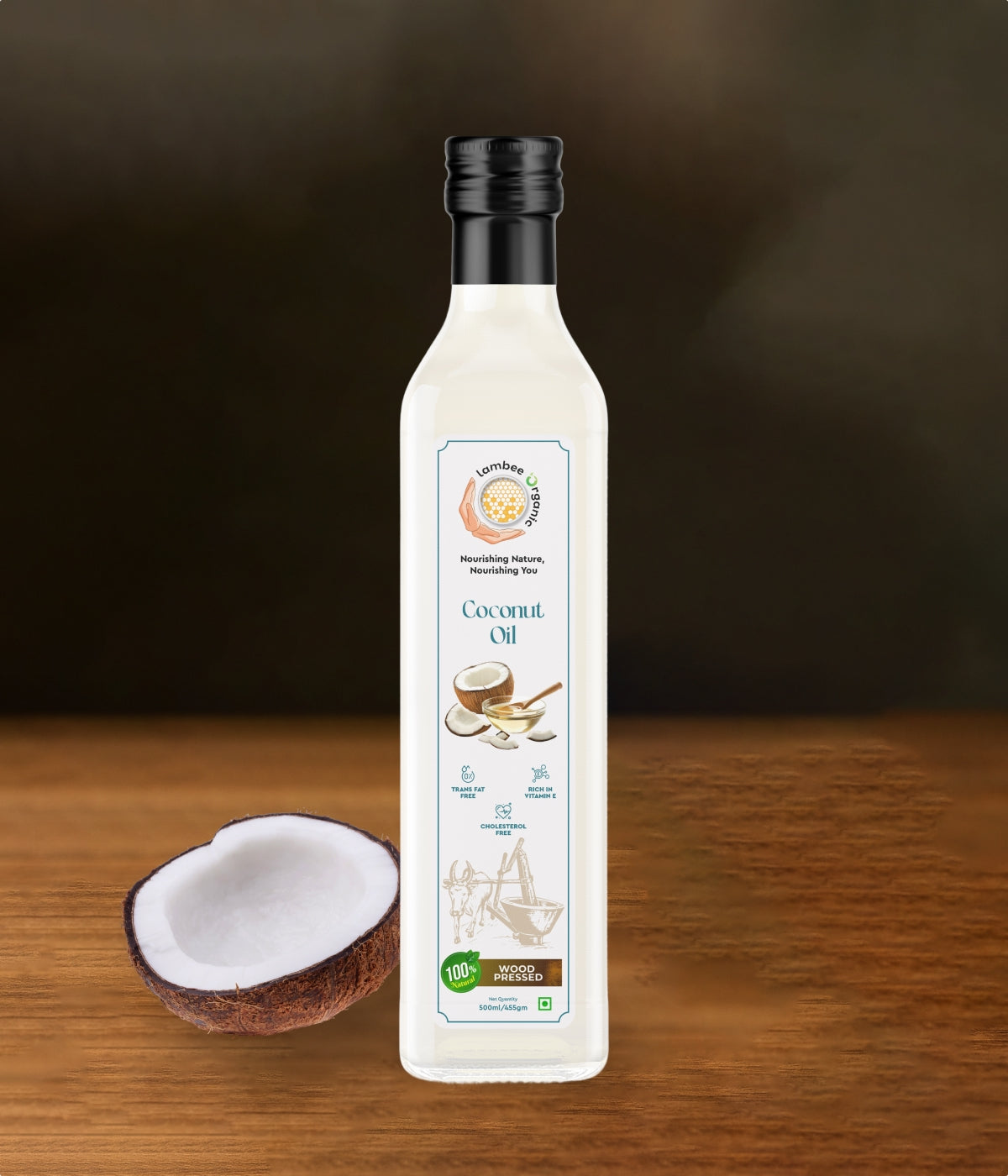 Coconut Oil, Wood-Pressed