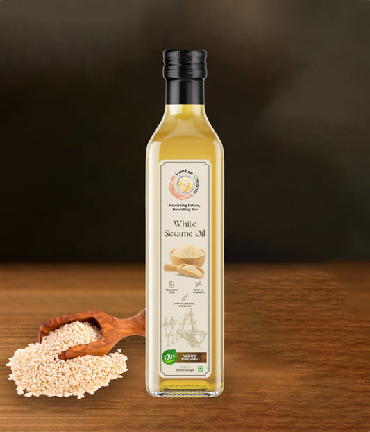 White Sesame Oil, Wood-Pressed